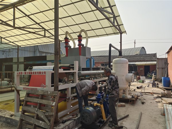 淄博陶瓷厂污泥污水处理 带式真空压滤机