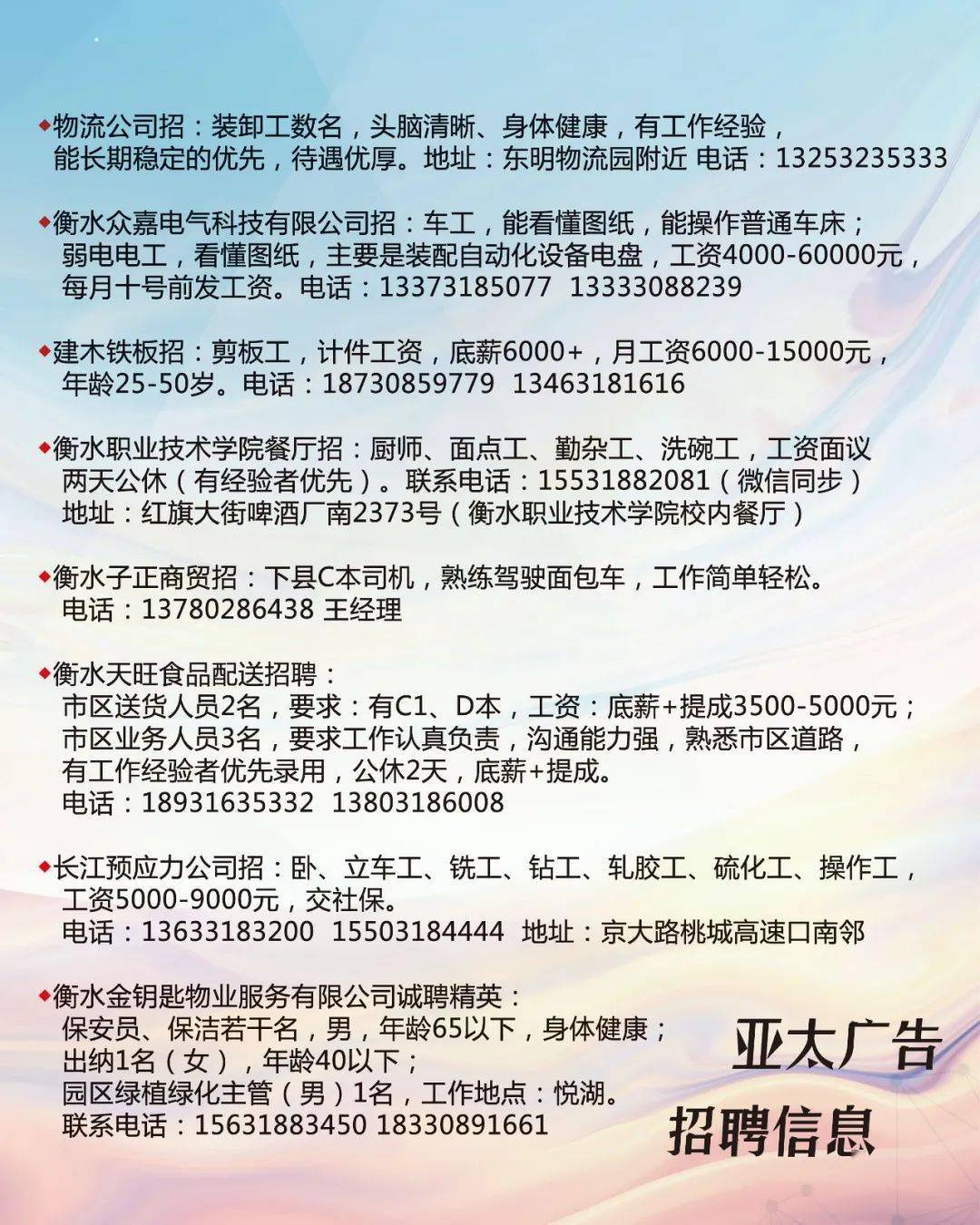 亚杰村最新招聘信息全面解析